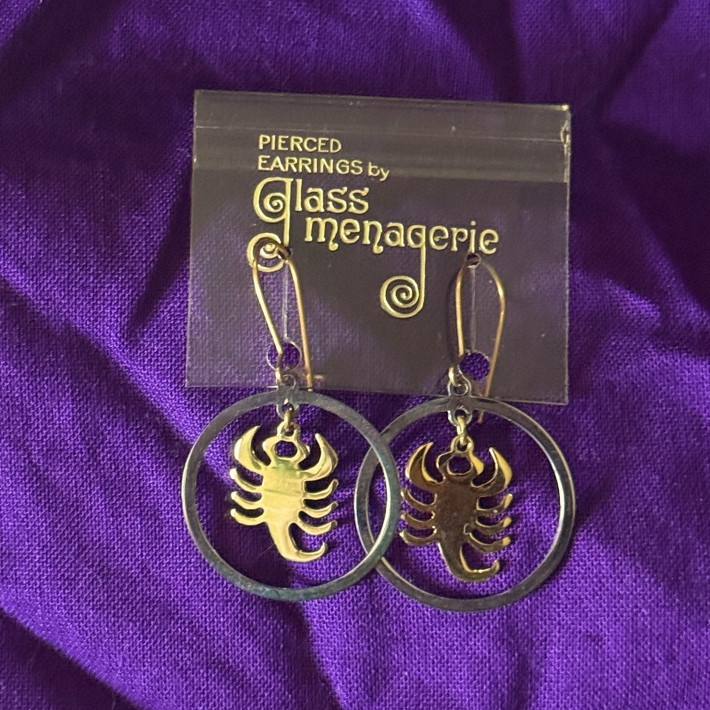 Bundle 3 for 50% off 1970s Deadstock Scorpio Astrology Lightweight Earrings